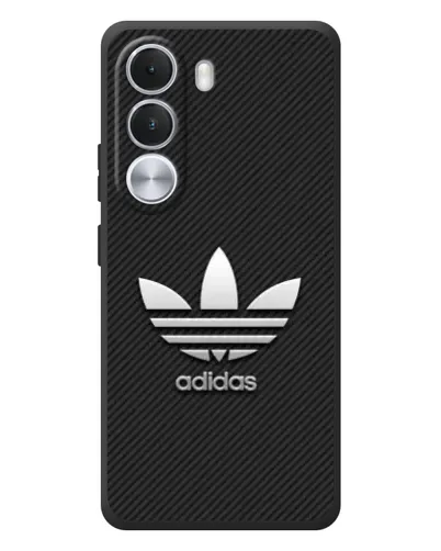 Чехол для Realme C100i с картинкой «Adidas Карбоновая текстура»
