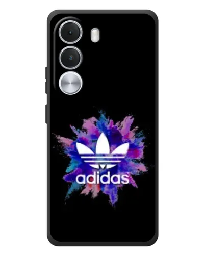 Чехол для Realme C100i с картинкой «Взрыв красок Adidas»