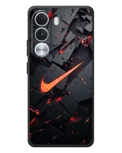 Чохол для Realme C100i з картинкою «Nike — ефект розломів»