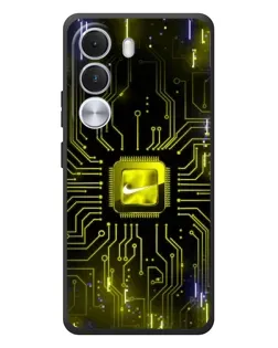 Чохол для Realme C100i з картинкою «Nike — золота іскра»