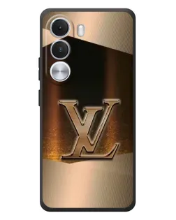 Чехол для Realme C100i с картинкой «LV — золотое сияние»