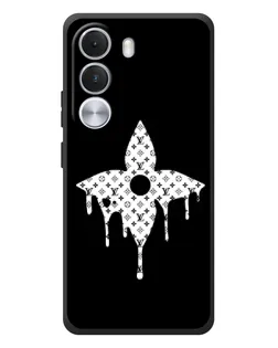 Чехол для Realme C100i с картинкой «Цветочная монограмма»