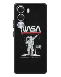 Чохол для Realme C100i з картинкою «NASA — крокуємо по Місяцю»