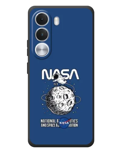 Чохол для Realme C100i з картинкою «NASA — місячна місія»