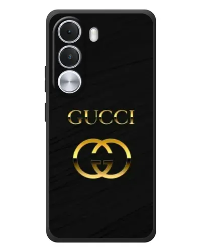 Чохол для Realme C100i з картинкою «Золотий логотип Gucci»
