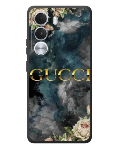 Чохол для Realme C100i з картинкою «Абстрактні квіти Gucci»