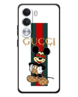 Чохол для Realme C100i з картинкою «Міккі Маус Gucci — смуги»