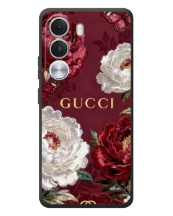 Чохол для Realme C100i з картинкою «Gucci — бордові троянди»