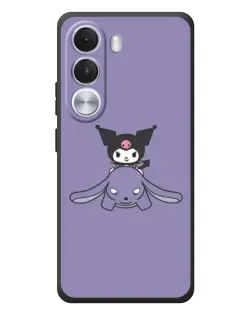 Чохол для Realme C100i з картинкою «Kuromi на ліловому фоні»