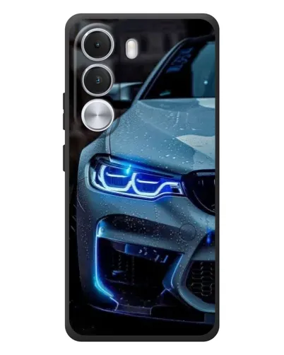 Чохол для Realme C100i з картинкою «Погляд BMW з синіми фарами»