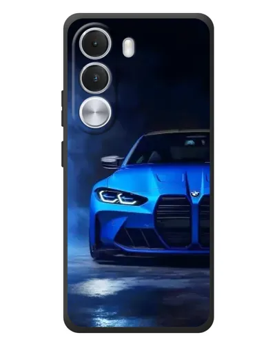 Чохол для Realme C100i з картинкою «Блакитна BMW M4»
