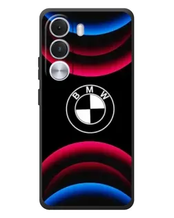 Чохол для Realme C100i з картинкою «Логотип BMW та неонові дуги»