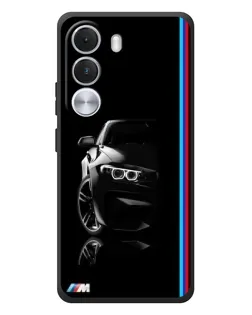 Чохол для Realme C100i з картинкою «Силует BMW в темряві»