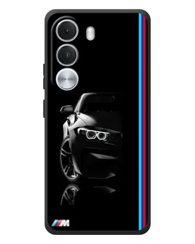 Чохол для Realme C100i з картинкою «Силует BMW в темряві»