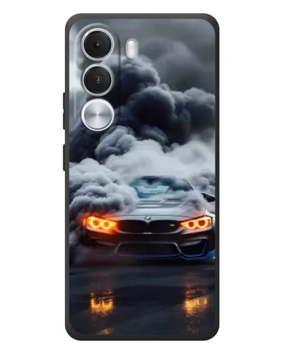 Чохол для Realme C100i з картинкою «BMW у диму»