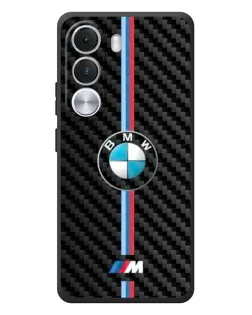 Чохол для Realme C100i з картинкою «Емблема BMW та карбон»