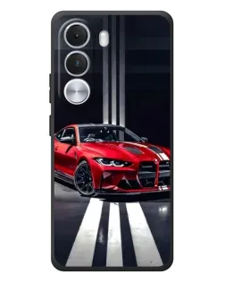 Чохол для Realme C100i з картинкою «Червона BMW на дорозі»