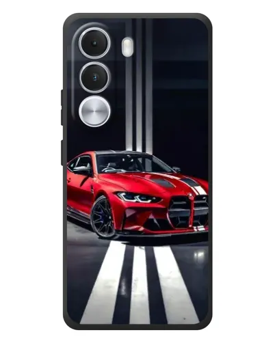 Чохол для Realme C100i з картинкою «Червона BMW на дорозі»