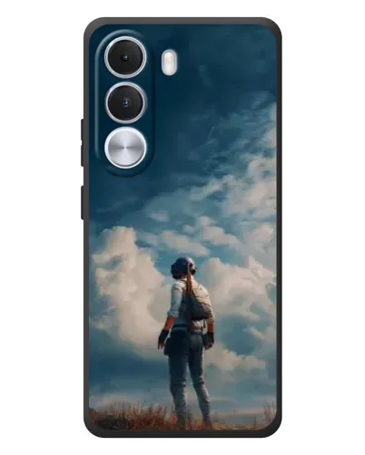 Чохол для Realme C100i з картинкою «Герой PUBG на скелі» Чохол для Realme C100i з картинкою «Герой PUBG на скелі»