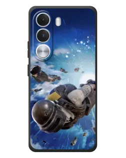Чохол для Realme C100i з картинкою «Десант PUBG — стрибок»