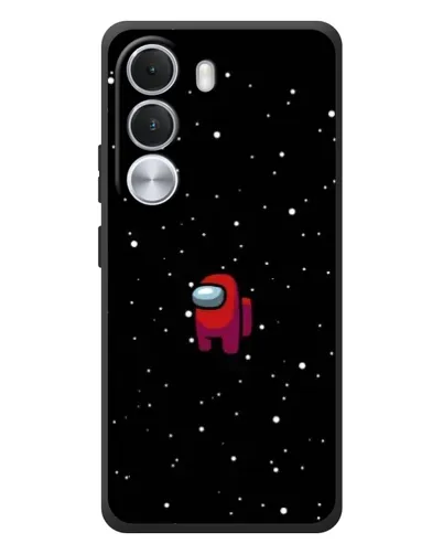 Чохол для Realme C100i з картинкою «Червоний Among Us»