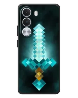 Чохол для Realme C100i з картинкою «Алмазний меч неон»