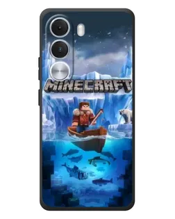 Чохол для Realme C100i з картинкою «Minecraft льодянийсвіт»