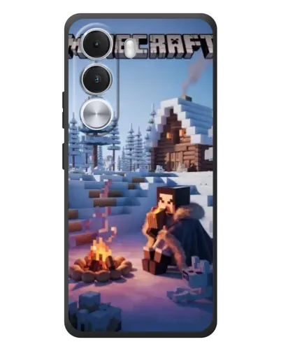 Чохол для Realme C100i з картинкою «Зимовий Minecraft» Чохол для Realme C100i з картинкою «Зимовий Minecraft»