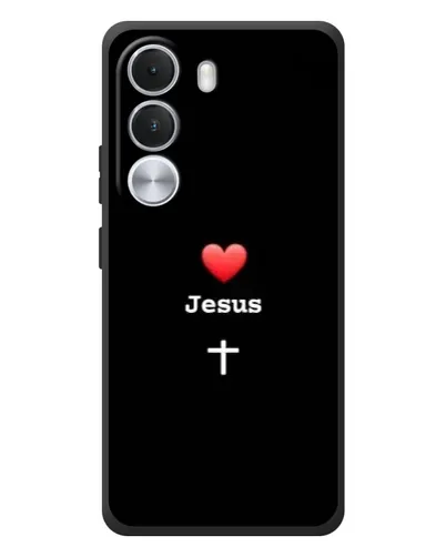Чехол для Realme C100i с картинкой «Сердце - Jesus»
