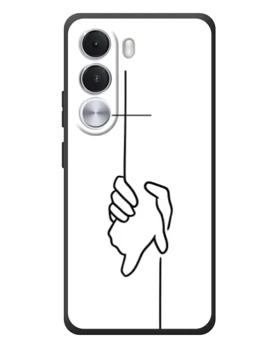 Чехол для Realme C100i с картинкой «Рука держит»