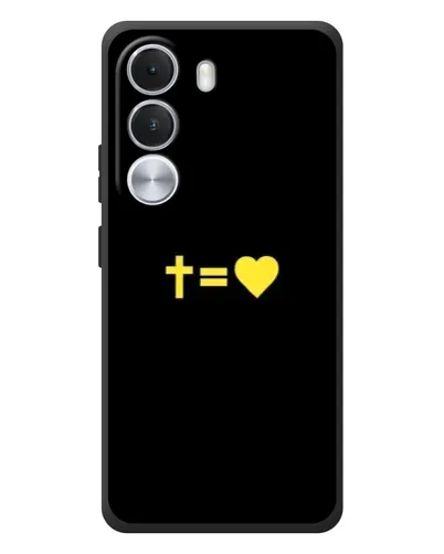 Чехол для Realme C100i с картинкой «Сердце и Крест»