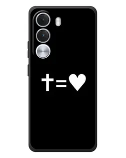 Чехол для Realme C100i с картинкой «Крест и Сердце»