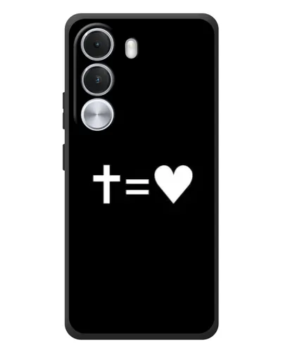 Чехол для Realme C100i с картинкой «Крест и Сердце»