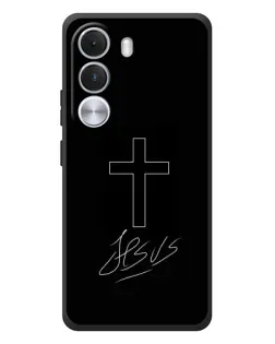 Чохол для Realme C100i з картинкою «Графічний хрест Jesus»