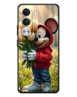 Чехол для Realme C100i с картинкой «Микки с тюльпанами»