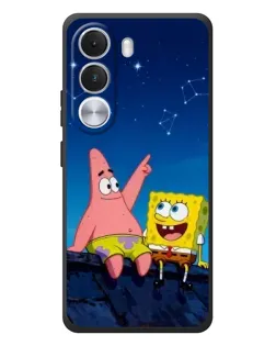 Чохол для Realme C100i з картинкою «Губка Боб та Патрік вночі»