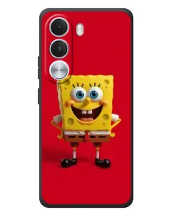 Чохол для Realme C100i з картинкою «Спанч Боб на червоному»