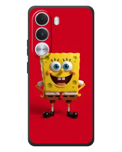 Чохол для Realme C100i з картинкою «Спанч Боб на червоному»