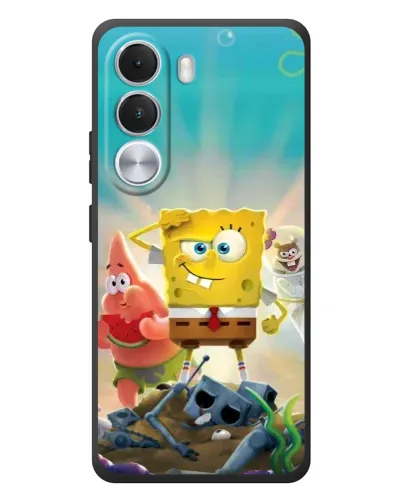 Чохол для Realme C100i з картинкою «Спанч Боб переможець»