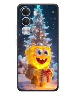 Чохол для Realme C100i з картинкою «Різдвяний Спанч Боб»