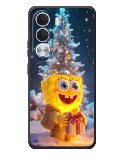 Чохол для Realme C100i з картинкою «Різдвяний Спанч Боб»