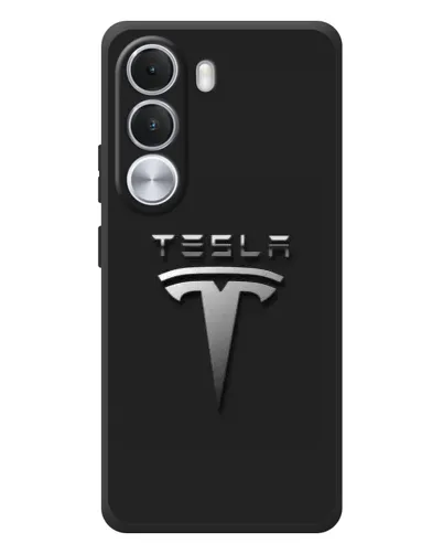 Чохол для Realme C100i з картинкою «Сталевий логотип Tesla» Чохол для Realme C100i з картинкою «Сталевий логотип Tesla»