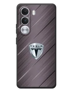 Чохол для Realme C100i з картинкою «Металева текстура Tesla»