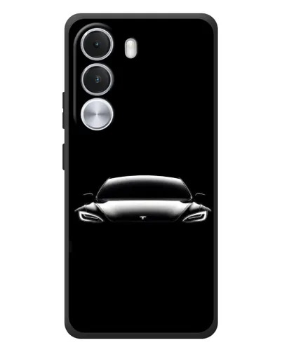 Чохол для Realme C100i з картинкою «Фари Tesla Night» Чохол для Realme C100i з картинкою «Фари Tesla Night»