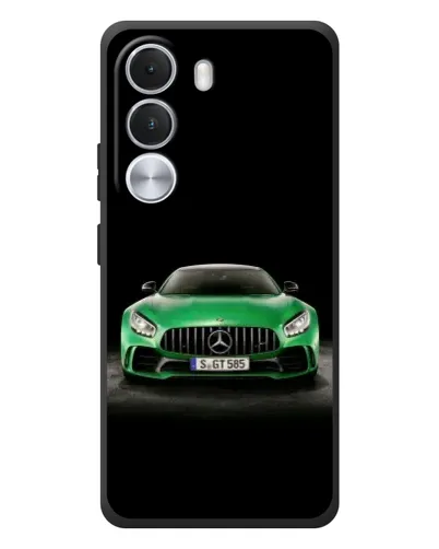 Чохол для Realme C100i з картинкою «Mercedes — неоновий лого»