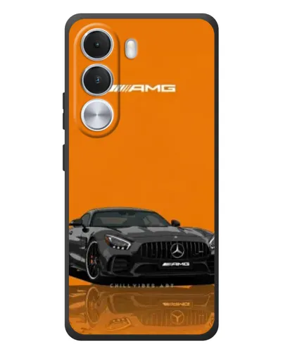 Чохол для Realme C100i з картинкою «Помаранчевий Mercedes AMG»