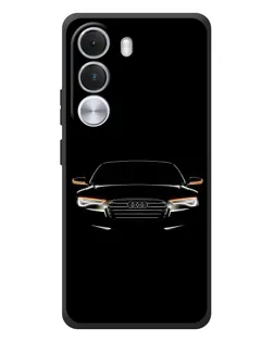 Чехол для Realme C100i с картинкой «Audi — ночной контур»