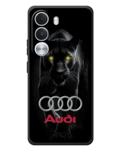 Чехол для Realme C100i с картинкой «Пантера и Audi»