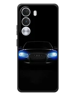 Чехол для Realme C100i с картинкой «Audi в неоне»