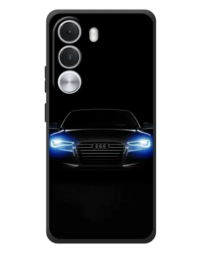 Чехол для Realme C100i с картинкой «Audi в неоне»
